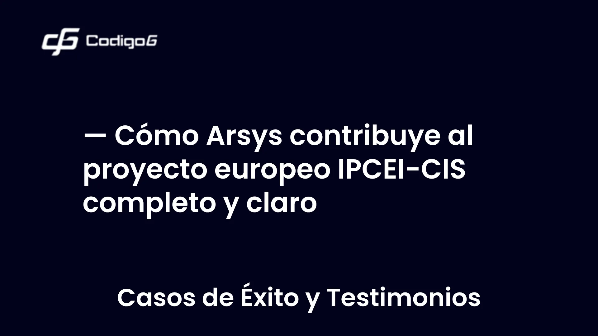 imagen destacada del post con un texto en el centro que dice Cómo Arsys contribuye al proyecto europeo IPCEI-CIS completo y claro y abajo del texto aparece la categoria del post