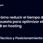 Cómo reducir el tiempo de respuesta para optimizar el TTFB en hosting