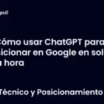 Cómo usar ChatGPT para posicionar en Google en solo una hora