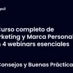 Curso completo de Marketing y Marca Personal con 4 webinars esenciales
