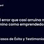 El error que casi arruina mi camino como emprendedor