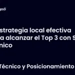 Estrategia local efectiva para alcanzar el Top 3 con SEO técnico