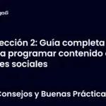 Lección 2: Guía completa para programar contenido en redes sociales