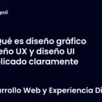 Qué es diseño gráfico diseño UX y diseño UI explicado claramente