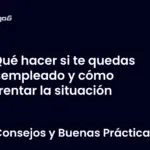 Qué hacer si te quedas desempleado y cómo enfrentar la situación