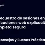 Secuestro de sesiones en aplicaciones web explicación completa segura
