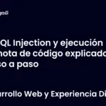 SQL Injection y ejecución remota de código explicado paso a paso
