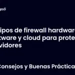 Tipos de firewall hardware software y cloud para proteger servidores